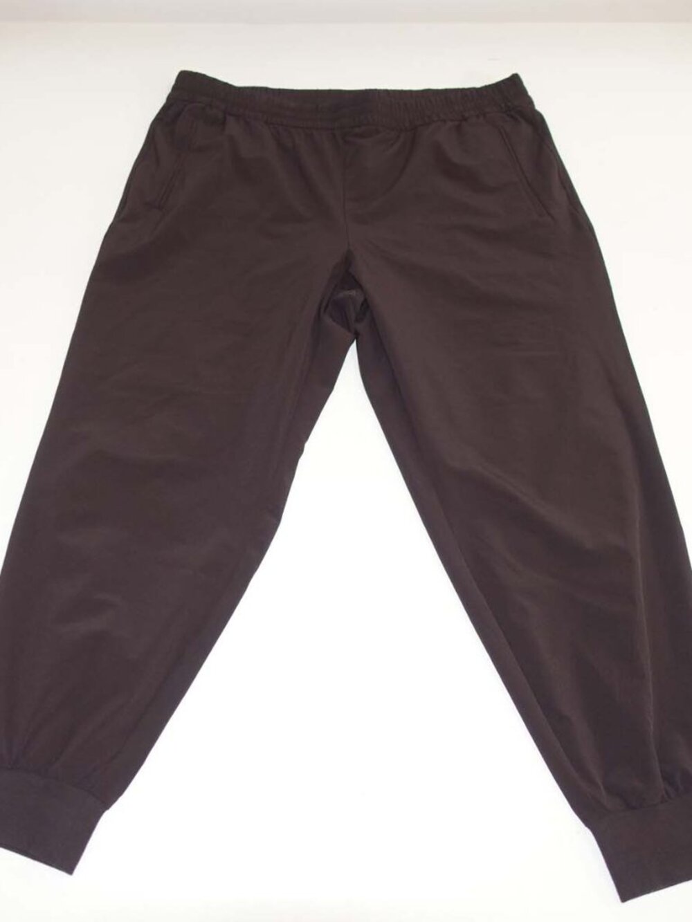 Banana Republic Women's Airstretch Jogger Pants Size XL Dark Brown 27" Inseam